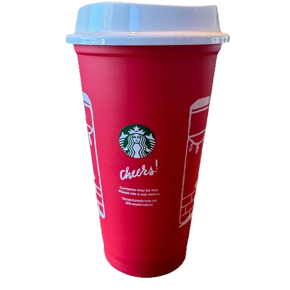 NEW Starbucks Christmas 2025 Red Cup Day 16oz Xmas Holiday Reusable Coffee Early